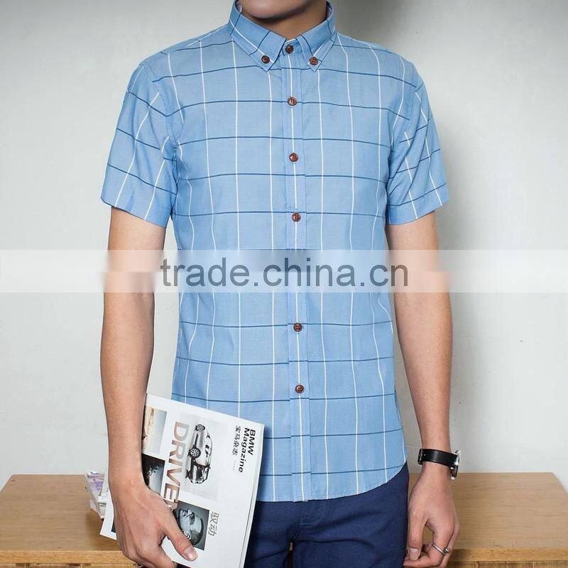 2016 New Fashion Cotton Men Dress business Shirt Slim Fit Shirts For Men Short Sleeve shirts