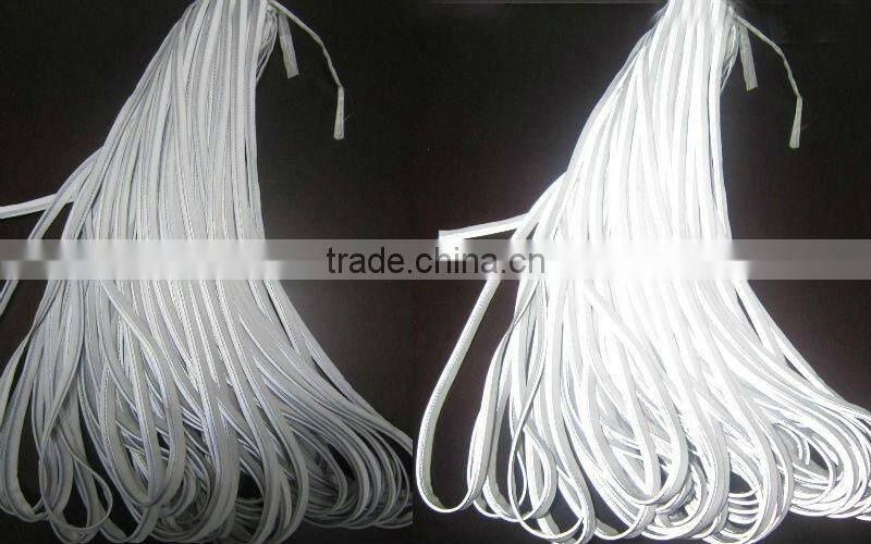 cotton reflective piping for garment