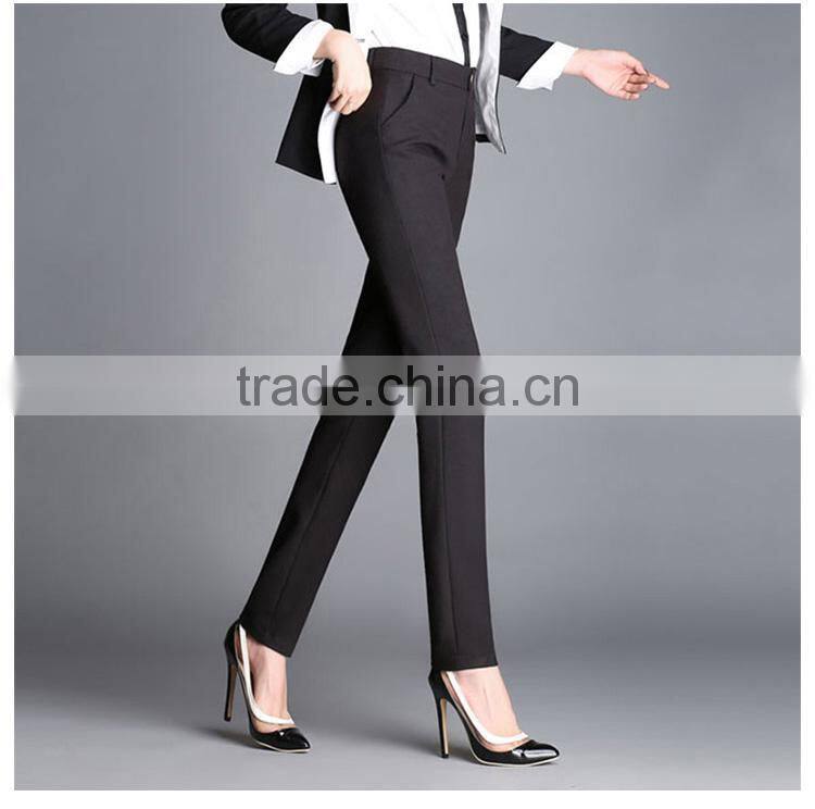 Female small straight pants suit dress pants occupation high waisted jeans leisure trousers custom made as your need