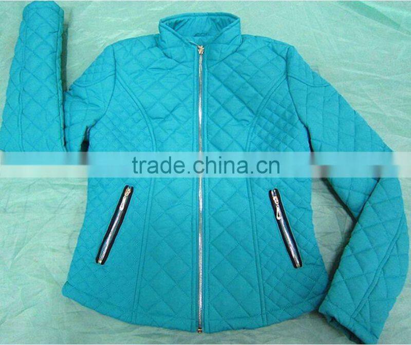 Ready made available polyester women padding winter outdoor jacket
