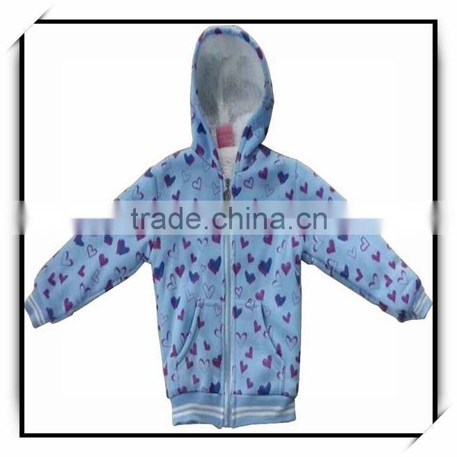 2014 fancy winter fleece jacket for child