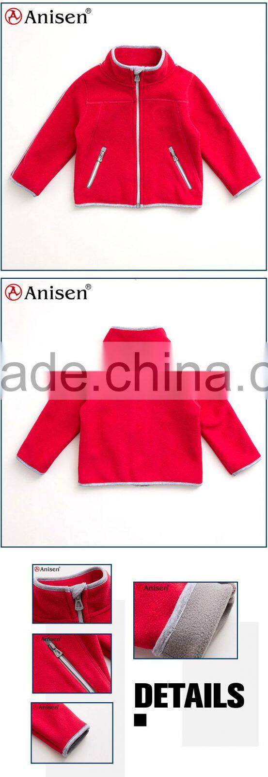 wholesale custom fleece windproof kids coat
