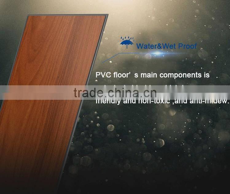 Eco-friendly click lock plastic PVC vinyl floor(PVC flooring)