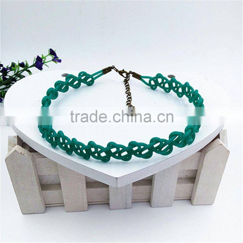 2015 latest wedding elastic tattoo choker diy necklace ops chain bracelet