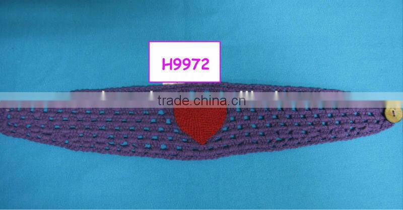 machine crochet kid's cotton hairband