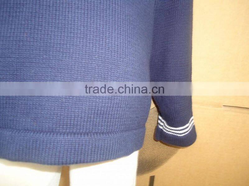 child teenager kids sailing boat pattern dark navy blue pullover sweater