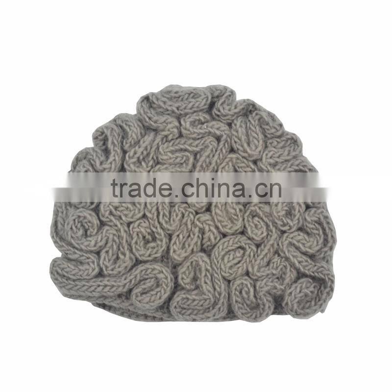 New Design Light Grey Man Brain Cap