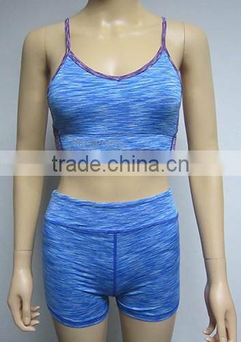 2016 Latest Design Sexy Girls Blue Sports Underwear Fitness Seamless Tube Bra Wear