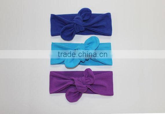 Candy color Headwear Baby Toddler Cute Girl Kids Bow Turban Knot Headband
