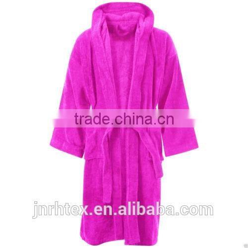 Custom colors quick-dryng flannel fleece bathrobe