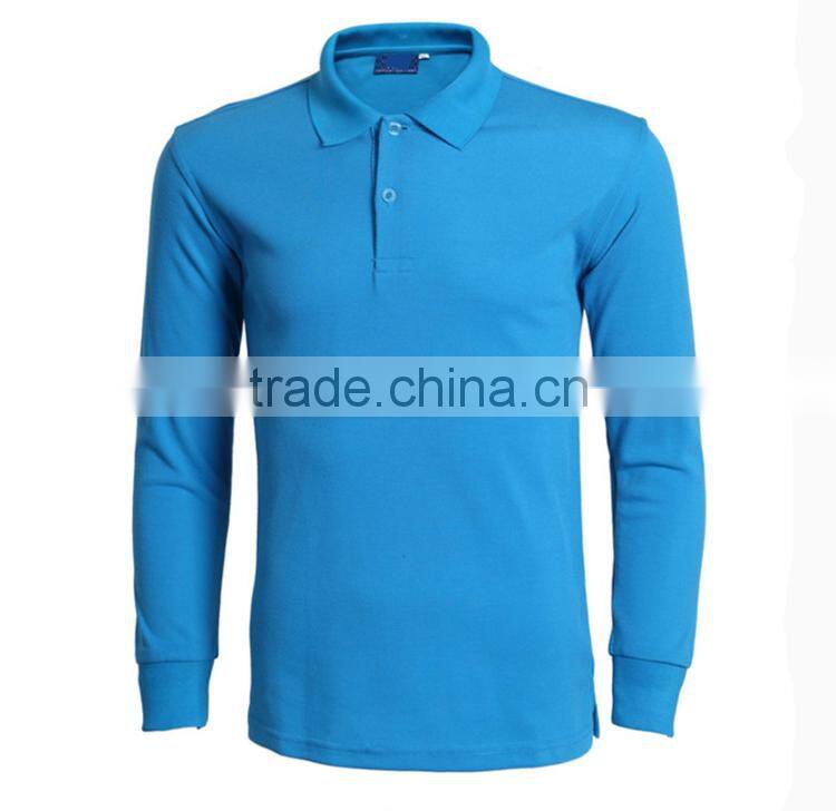 high quality promotional polyseter/cotton most popular sport blank men's polo t shirt