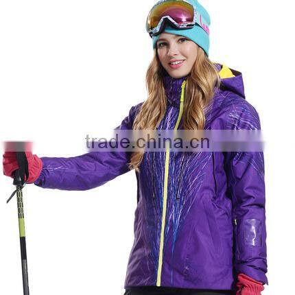 High quality varsity outdoor waterproof polyester custom mens waterproof crane ski jacket