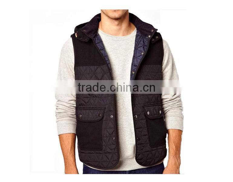 sleeveless jacket with hood for men