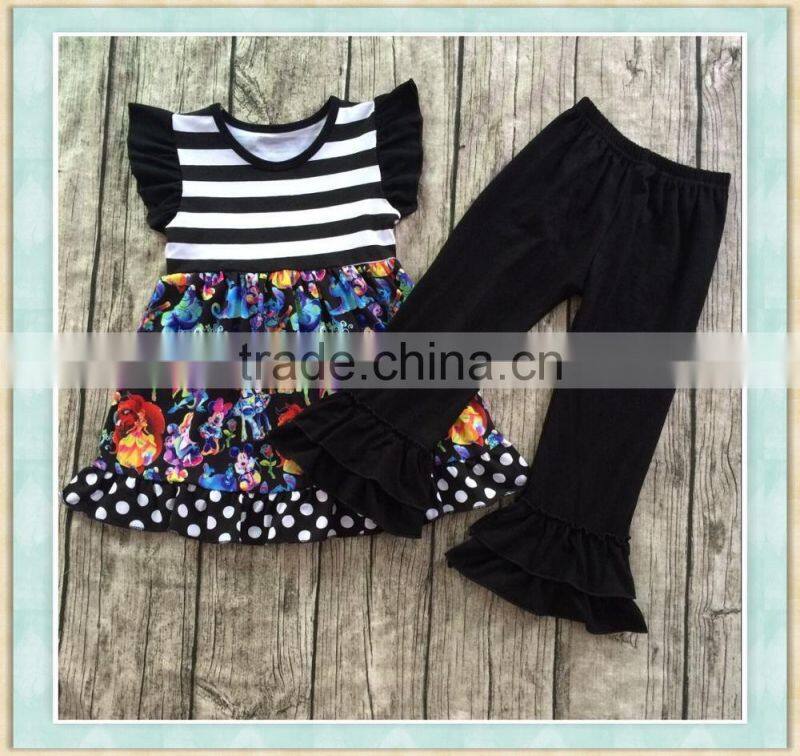 wholesale children wear Halloween boutique cartoon owl clothing outfit kids clothing