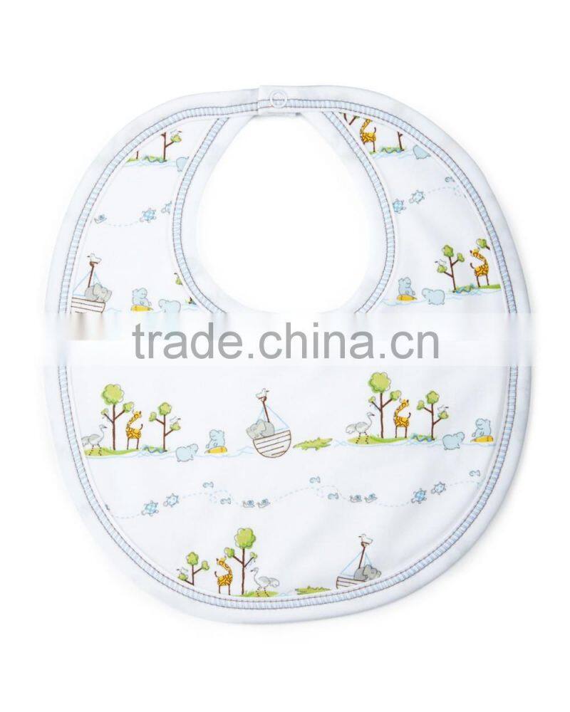 Pima cotton print pattern baby drool bibs unisex bandana bibs
