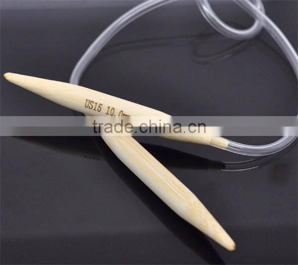 Cheap Wholesale Custom 1 Pair Bamboo 40cm Circular Knitting Needle