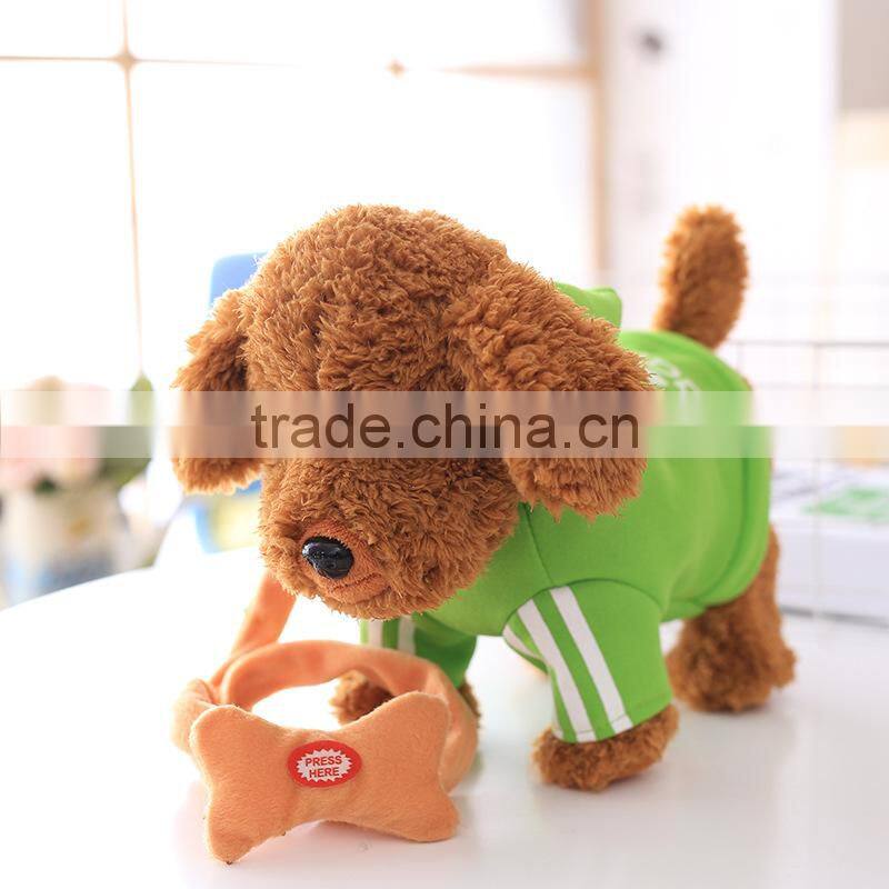 Electronic Cute Plush Dog Working Teddy Dog Toys Wholesale