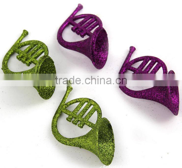 2015 Christmas tree decoration,plastic french horn