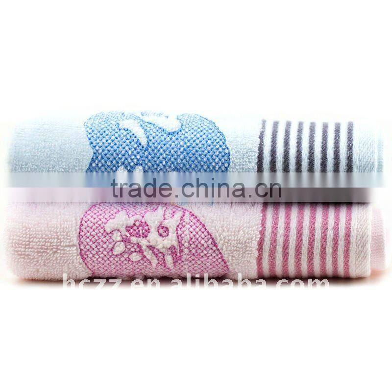 100% cotton embroidery face towel