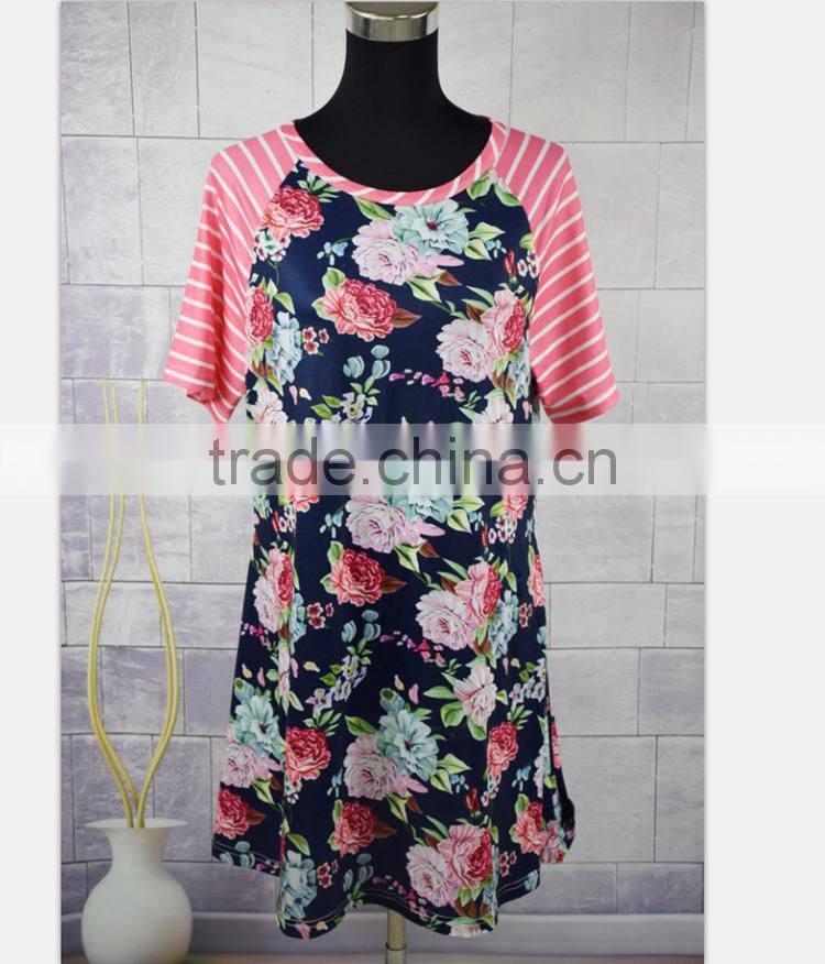 Striped Printing Mother and Child Matching Clothing