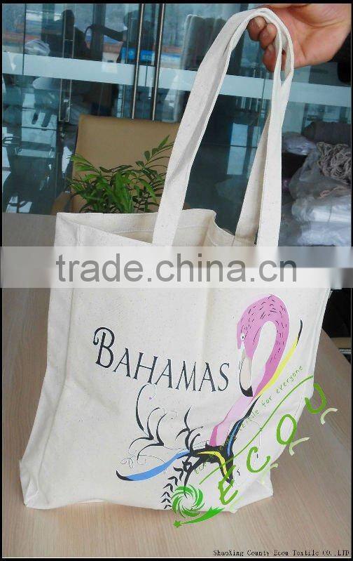 Natural cotton canvas tote bag