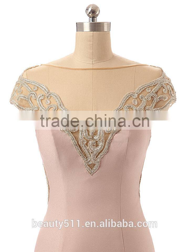 Elegant Lace Prom Dress Appliqued beaded Top A Line Tulle red short Evening Dress mini party dress 2017 ED46