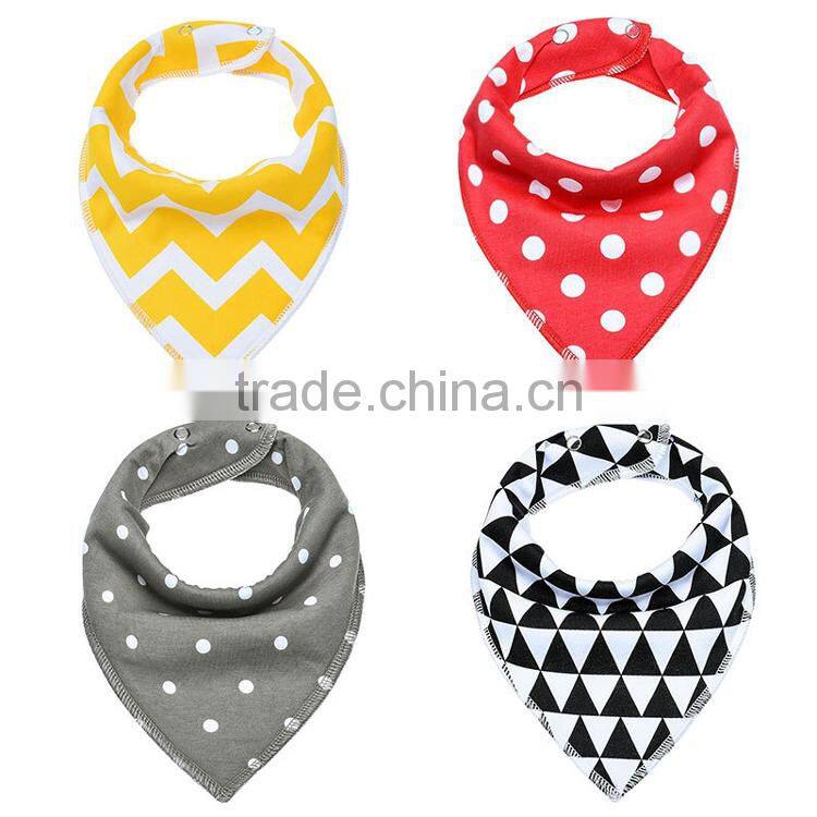 new style baby bandana bibs with button