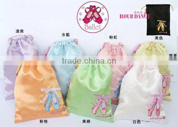 Ballet dance drawstring shoes bag/ Dance accessory