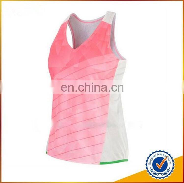 latest Colourful custom sublimated gym singlets bodybuilding women tank tops wholesale