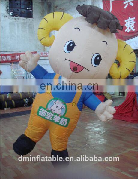 2014 inflatable costumes walking mascot for advertising