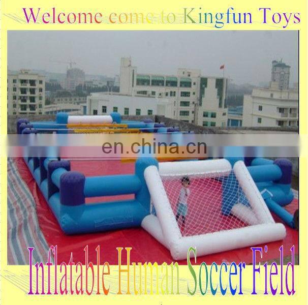 12 Human inflatable foosball court sport game