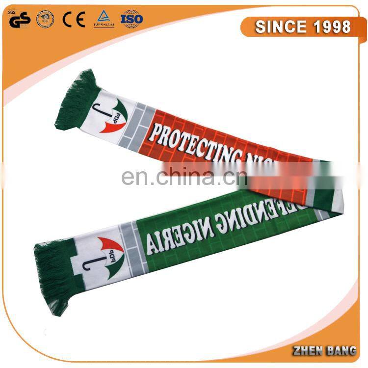 Mini banner soccer fan and custom kintted scarfs