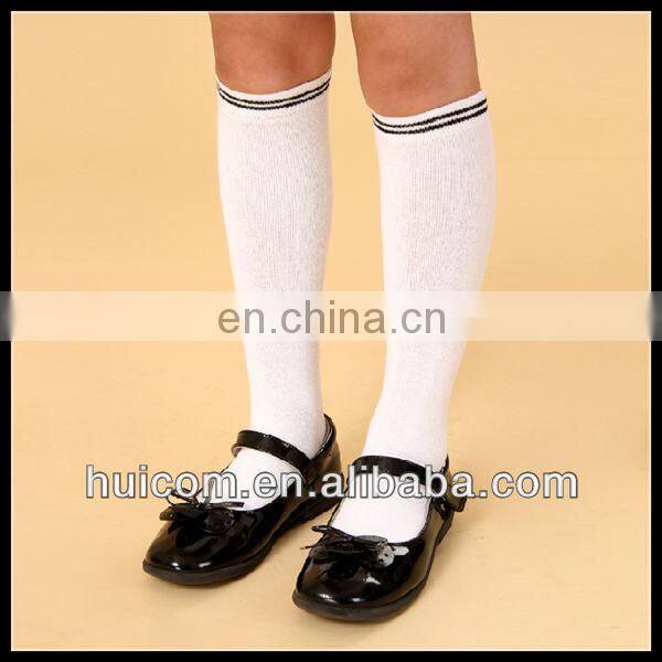tube white school girls socks
