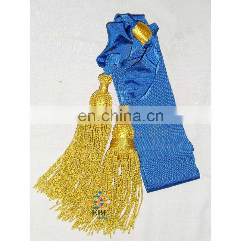 Ceremonial Velvet Matt Polyester Satin Party Sashes With Printing