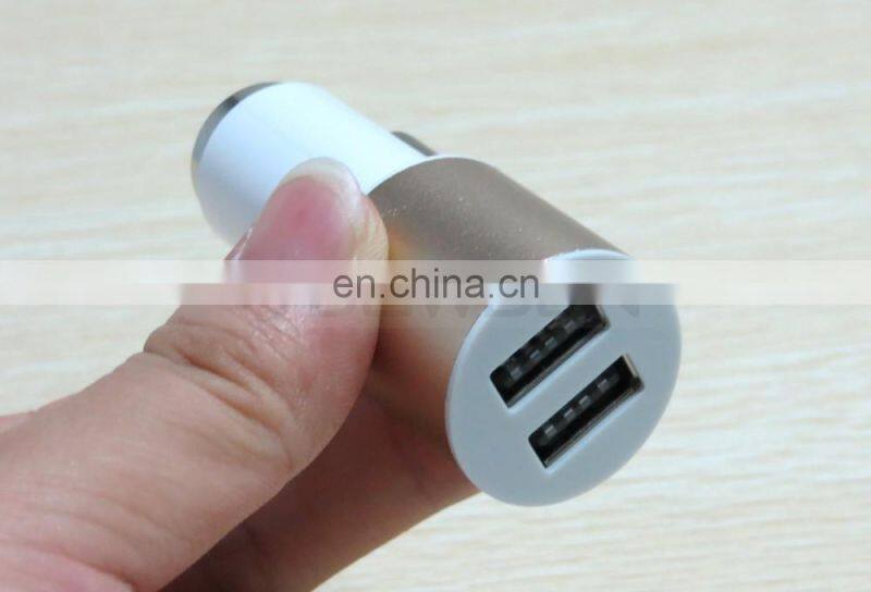Universal Dual USB 2 Port Car Charger and Safety Hammer Charger 5V 2A