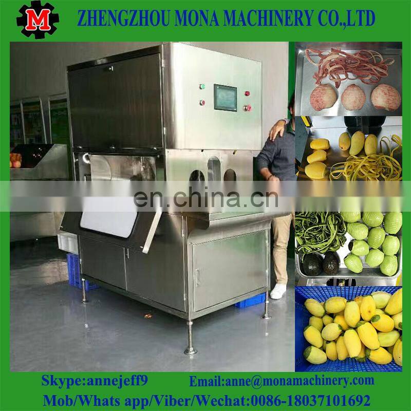 Fruit Peeling Machine for Lemon/ Orange/Melon, Auto Fruit Peeler and Cutter on Sale