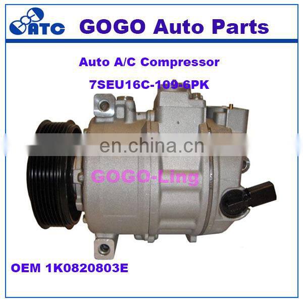 GOGO 7SEU16C Auto A/C Compressor for SKODA OCTAVIA 2004-2010 OEM :1K0820803E 1K0820859M, 1K0820859S, 1K0820859C