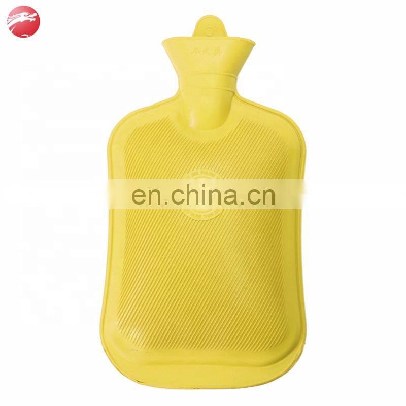 Classic Rubber Transparent Hot Water Bottle Bag 2 Liter With Knit Cover