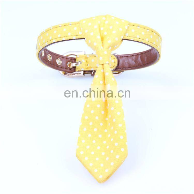 Pet gift products detachable wave point pet dog tie adorable grooming dog bow tie neckties