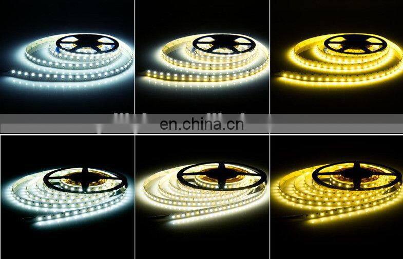 3528 bi-color smd led tape light double color led strip waterproof for outdoor lighting