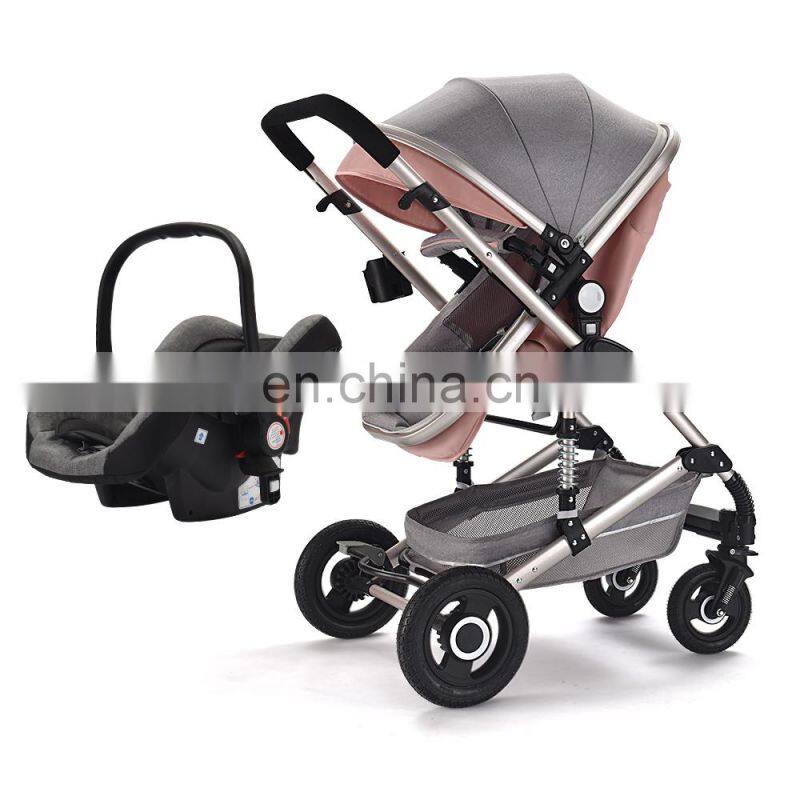 European market high quality cheap price heated baby stroller / kids baby stroller pram / cheap baby carriage with three wheels