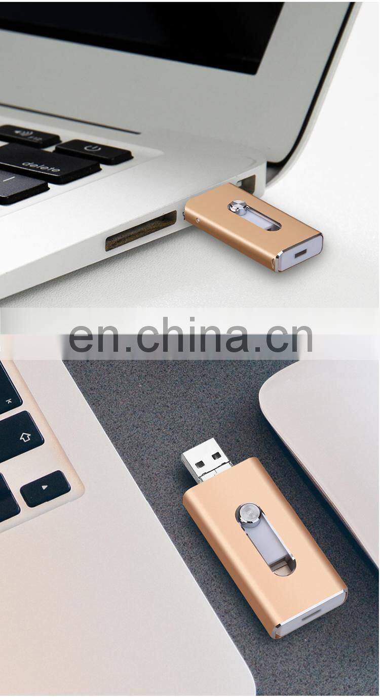 2018 High Capacity Smartphone OTG flash drive USB External flash drive for iphone