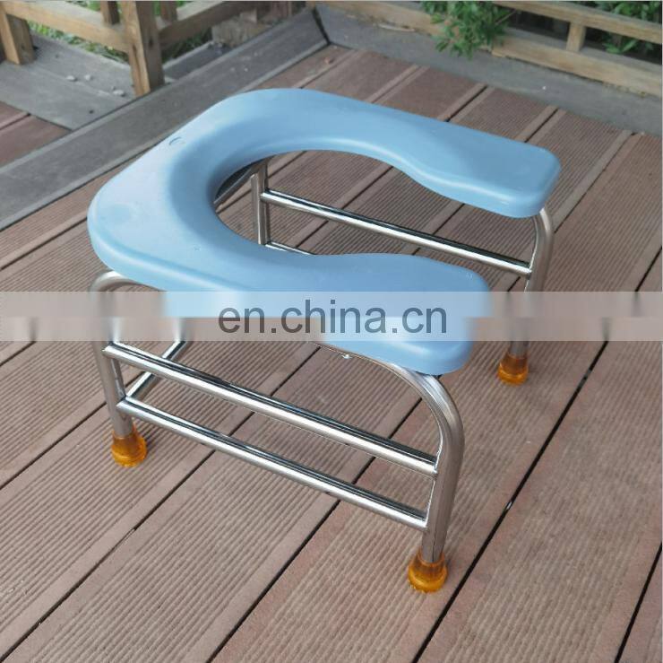 Simple and lightweight stainless steel toilet chair ultra high load-bearing disabled toilet Commode Chair