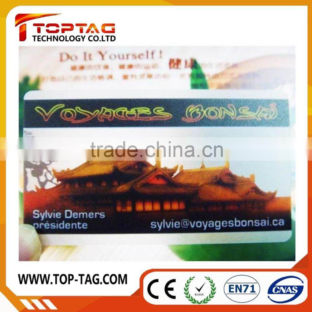 CMYK printing transparent pvc card / pvc business card