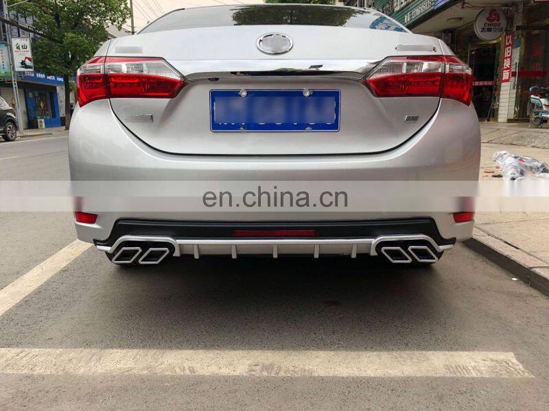 car exterior parts front lip splitter front bumper lip body kit for 19-21 Corolla rear diffuser spolier for Levin