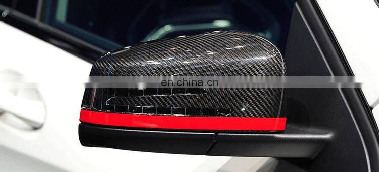 w204 carbon finber side mirror cover fit for A C CLS E CLA Class W204 W207 W212 W176 W218 W221 carbon mirror cover