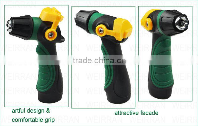 (74241) flexible garden rotary thumb control plastic air atomizing spray nozzle