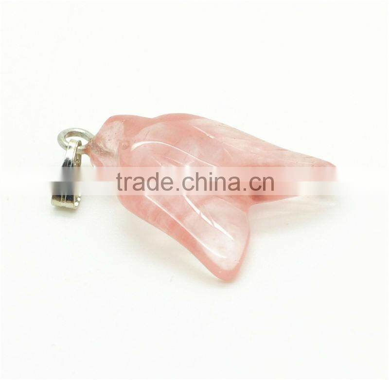 6 Side Cone Shape green aventurine Pendant semi precious stone pendant