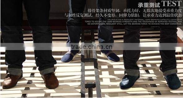 White double size leather modern furniture bed