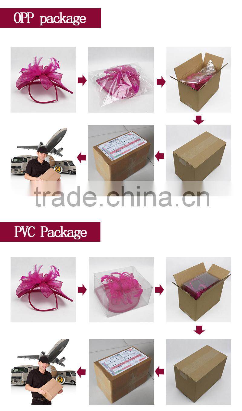 Customized Bridal Hair Accessories Ivory Lace Flower Branch Fascinator Wholesale